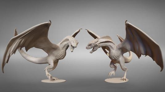 Drogon posed printable model