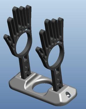 Glove Holder/Dryer for Waterski gloves - Multiple Applications