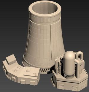 Nuclear Power Plant - wargame terrain building
