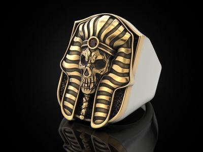Pharaoh Skull Ring