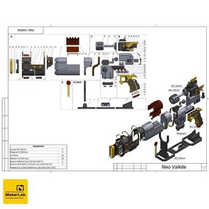 Neo-Volkite Blaster - Space Marine 2 - STL CAD OBJ - Commercial