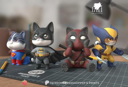 Heroes Cats 3D Model Collection