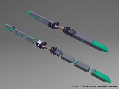 Rod of Seven Parts Cosplay Prop from Vecna: Eve of Ruin DnD Adventure