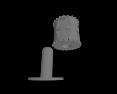 Rotating brush holder