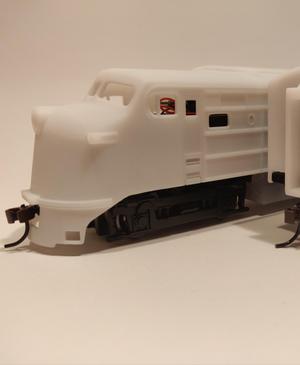 HO Scale ALCO "Black Maria" Demonstrator A or B - Diesel Locomotive Shell and Fuel Tank
