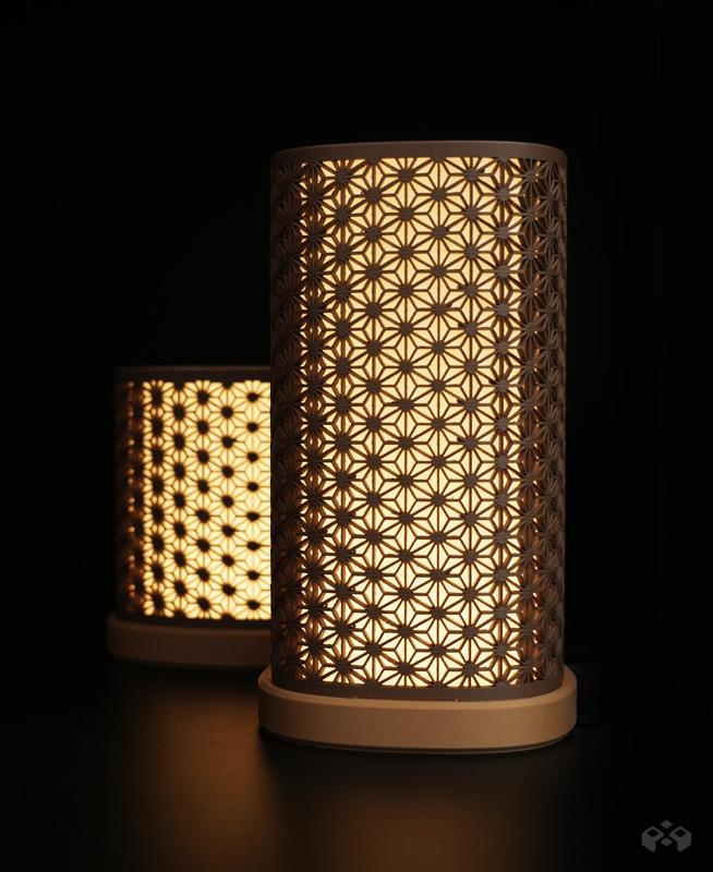 Kumiko Asanoha Lamp / 2 Versions / LED KIT 001