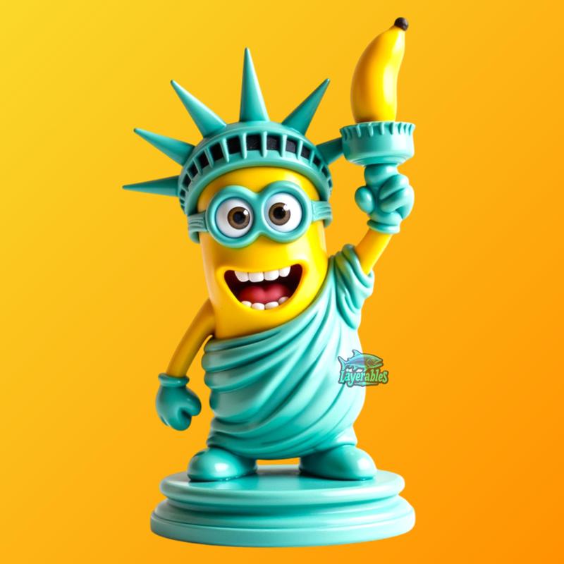 Banana Liberty STL – Chibi Statue-Inspired Figure