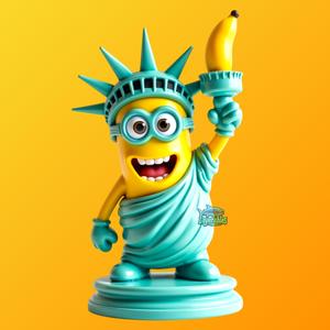 Banana Liberty STL – Chibi Statue-Inspired Figure