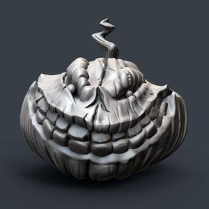 Evil Grinning Pumpkin Head