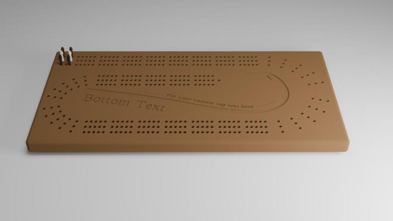 Engraved Cribbage Board