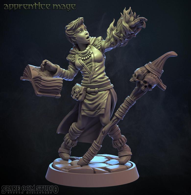 Apprentice Mage 32mm (Pre-supported)