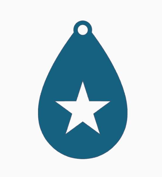 1 Star Teardrop.stl