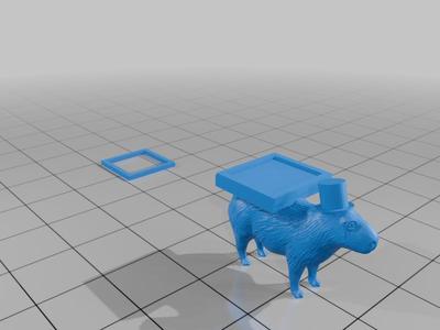 Fancy Capybara PC holder