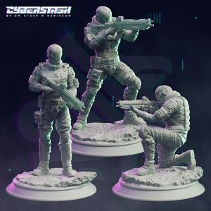 Cyberpunk Mercenary Squad - Kruger Security Forces