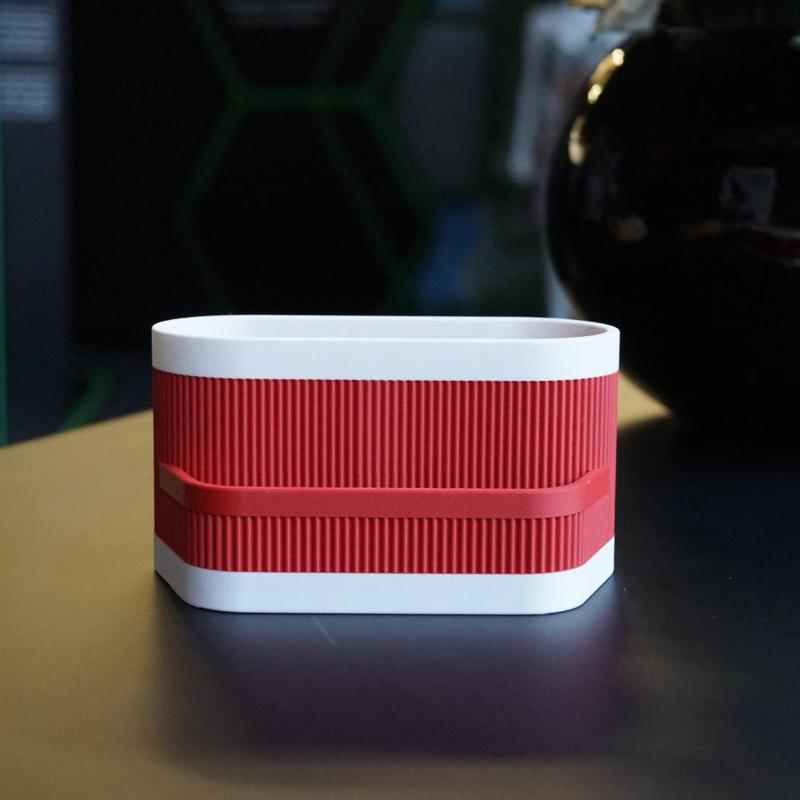 Desk Organizer - Portapenne doppio con tasca