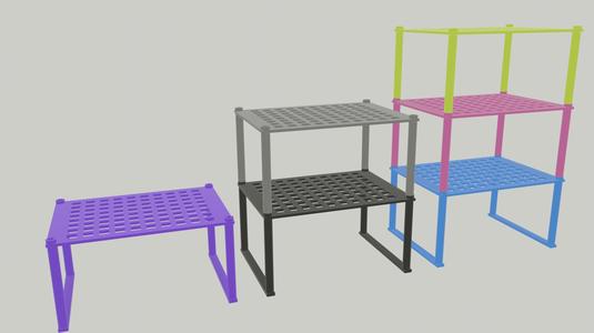 Stacking shelf