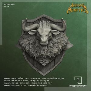 Pre-Supported Minotaur Bust