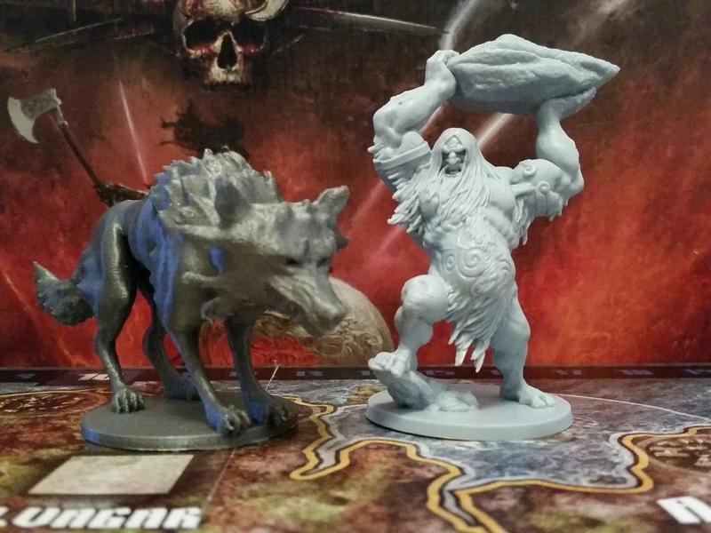 Fenrir mini, proxy for Blood Rage Kickstarter Exclusive