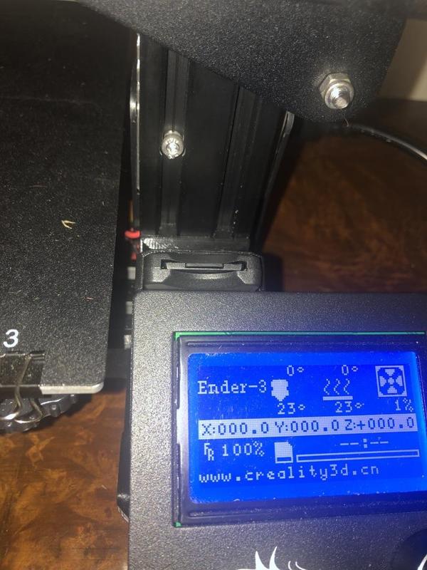 Ender 3 / Pro control panel SD reader