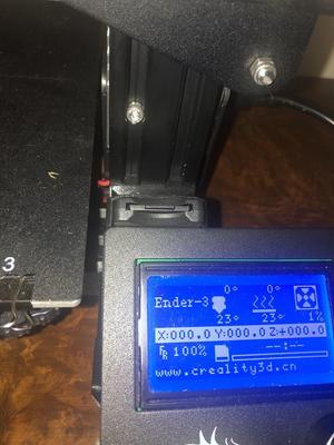 Ender 3 / Pro control panel SD reader