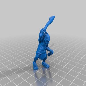 Kuo-Toa Whip (28mm DnD miniature)