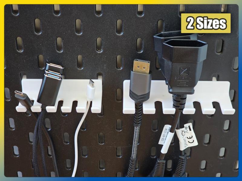 Cable Rack for IKEA Skadis (2 Sizes)