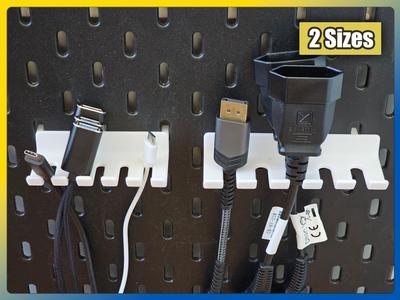 Cable Rack for IKEA Skadis (2 Sizes)