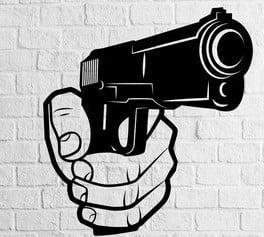 Gun wall art