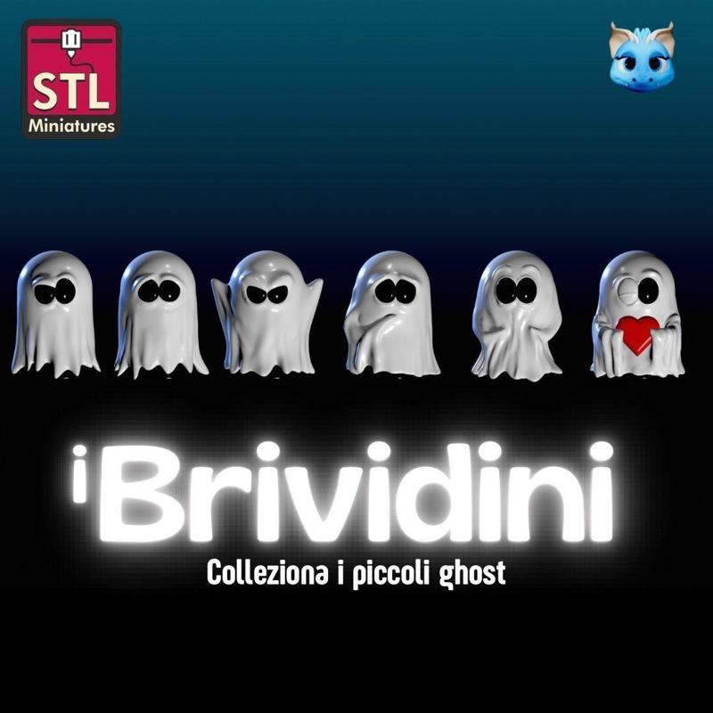 3D Model The Spookies Chibi Ghosts  STL Miniatures