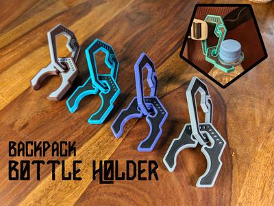 Backpack PET Bottle Holder - Easy To Print!