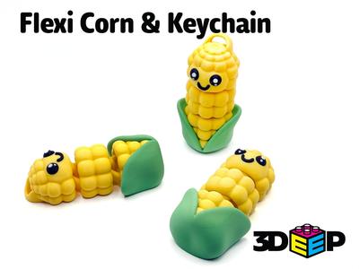 Flexi Corn on the Cob & Keychain - No Supports
