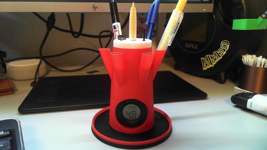 Desk Organizer + Hygrometer 