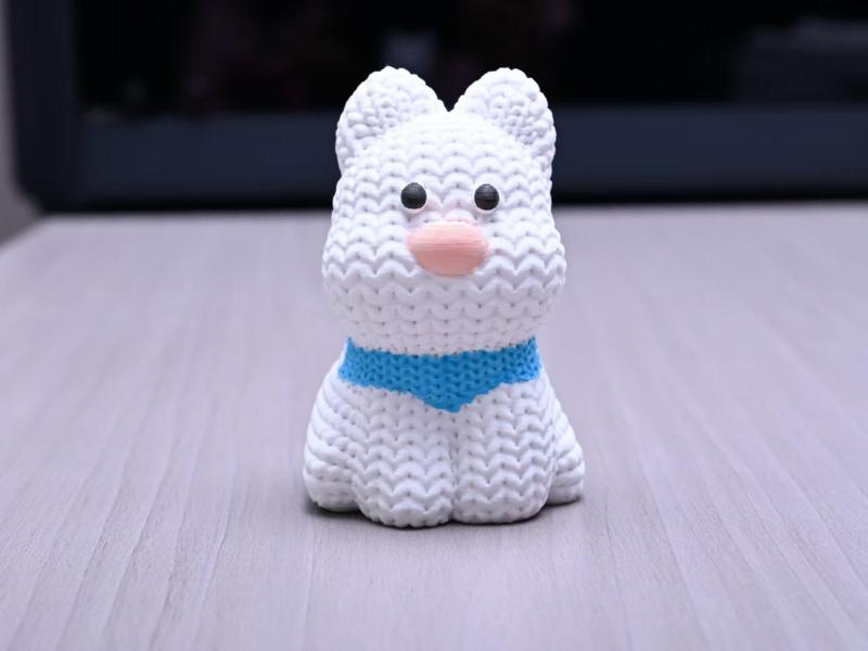 Knitted West Highland White Terrier