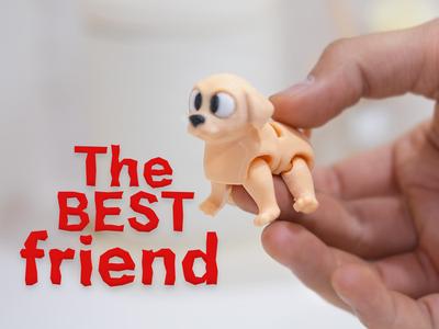 Rocky the dog – Articulated & keychain