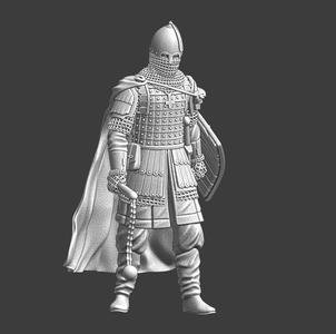 Kievan Rus Medieval Elite Guard with flail