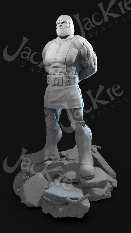 Darkseid person on rock