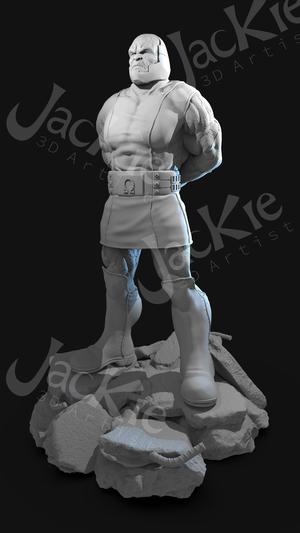 Darkseid person on rock