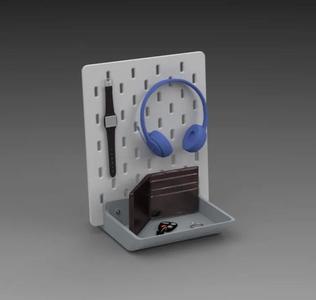 Skadis Tray - Fully Customizable Pegboard with Tray Base