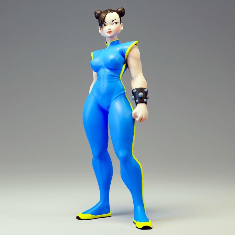 Chun Li Fan art Model for 3d printing