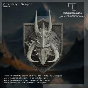 Pre-Supported Chardalyn Dragon Bust