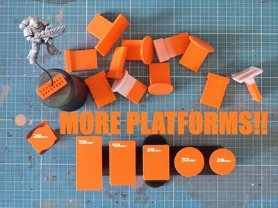 MORE Platforms for miniture painting framework