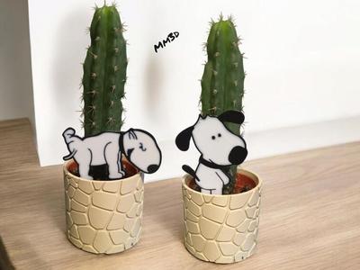 Funny Dog Plant Decorations