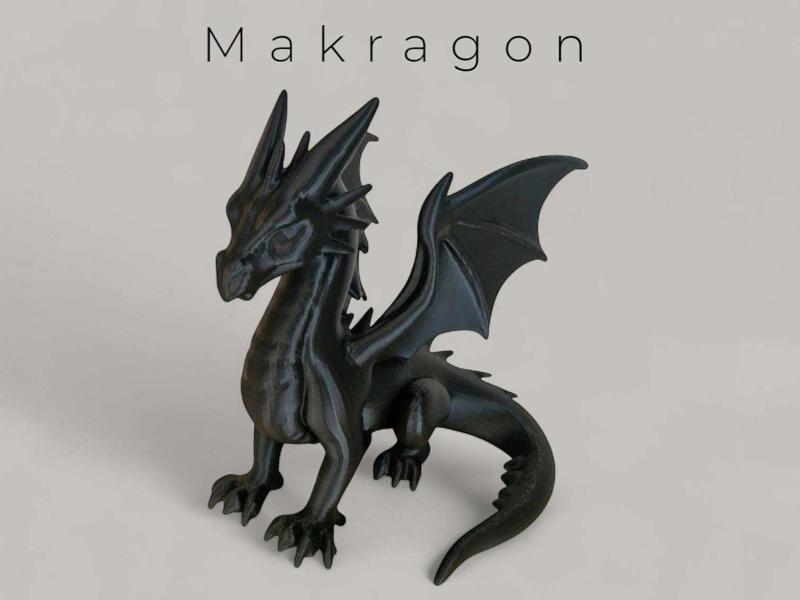 Makragon – Majestic Articulated Dragon Figurine