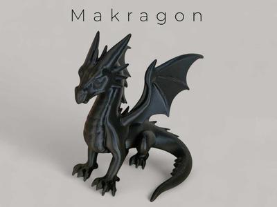 Makragon – Majestic Articulated Dragon Figurine