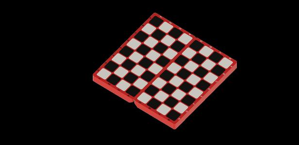 Portable magnetic chessboard