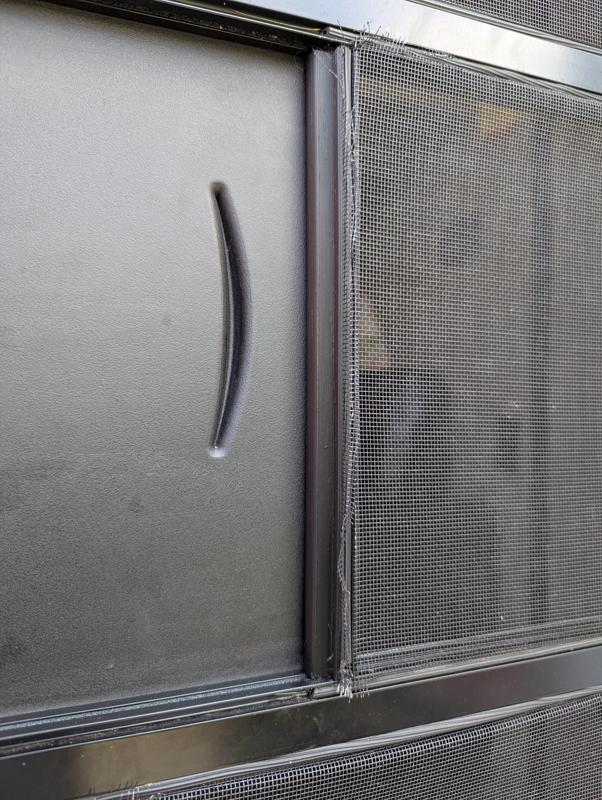 RV Trailer Screen Door Frame - Vertical Latch
