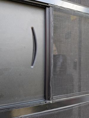 RV Trailer Screen Door Frame - Vertical Latch