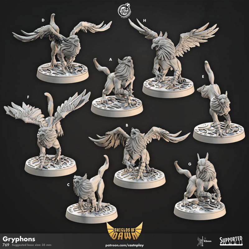 Gryphons (Pre-Supported) | Cast n Play
