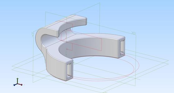 Cable clamp for ethernet cables and Ø30mm poles