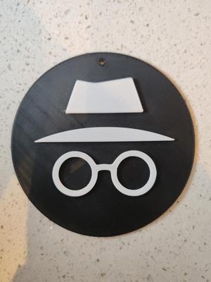 Incognito Mode Sign incognito 